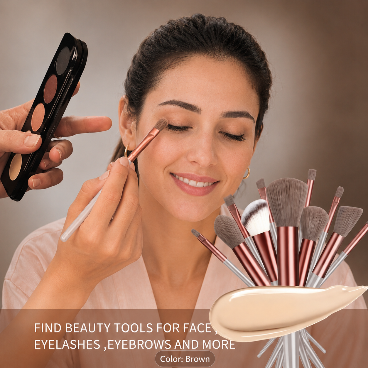 Glowra™ Luxe 17-Pcs Makeup Brushes + FREE GIFT